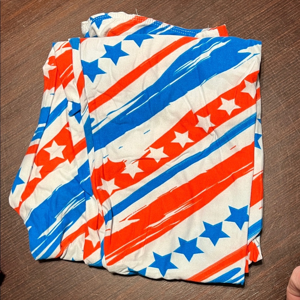 LuLaRoe Blue and White Starry Apparel set of 5 TC leggings - Picture 6 of 8